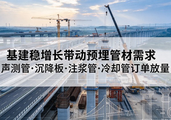 望谟基建稳增长带动预埋监测管材需求，声测管、沉降板、注浆管订单持续放量