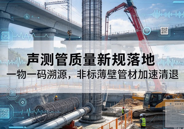 望谟声测管质量新规落地，一物一码溯源，非标薄壁管材加速清退